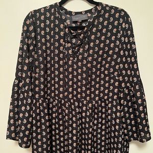 Black Long Sleeve with Cross Criss Detail